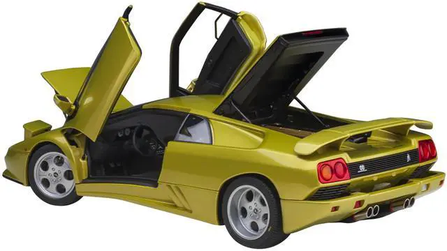 Alt view image 11 of 13 - Lamborghini Diablo SE30 Giallo Spyder Yellow Metallic 1/18 Model Car by Autoart