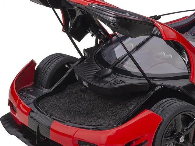 Alt view image 10 of 13 - Koenigsegg Agera RS Chili Red with Black Accents 1/18  Model Car by Autoart