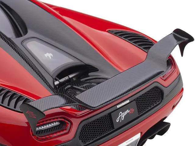 Alt view image 11 of 13 - Koenigsegg Agera RS Chili Red with Black Accents 1/18  Model Car by Autoart