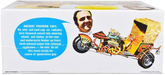 Alt view image 11 of 12 - Skill 2 Model Kit George Barris' Wild Chinatown Express Ricksha 1/20 Scale Model by MPC