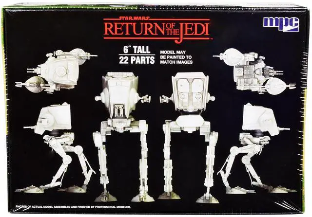 Alt view image 11 of 12 - Skill 2 Snap Model Kit AT-ST "Star Wars: Return of the Jedi" Movie Scale Model by MPC