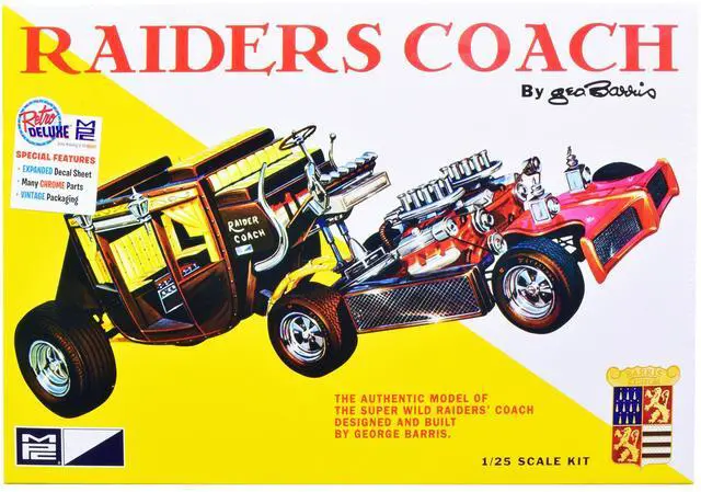 Alt view image 11 of 12 - Skill 2 Model Kit George Barris' Super Wild Raiders' Coach 1/25 Scale Model by MPC