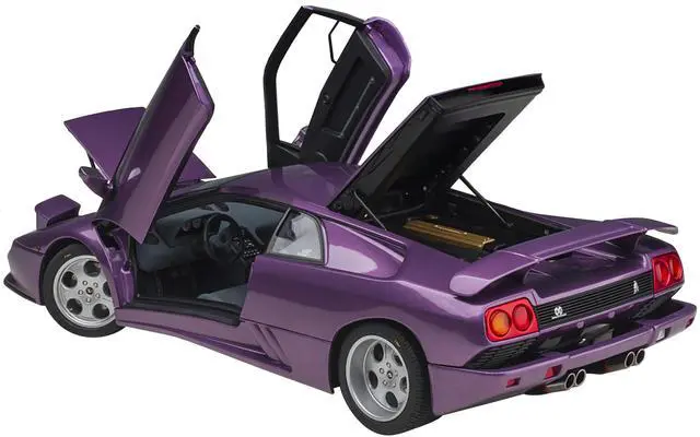 Alt view image 12 of 14 - Lamborghini Diablo SE30 Viola Purple Metallic 1/18 Model Car by Autoart