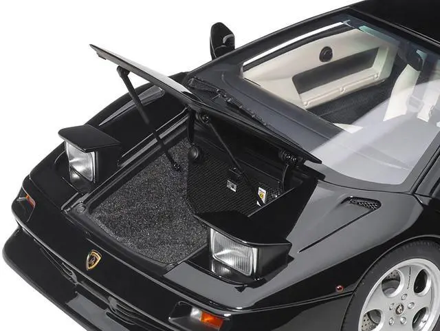 Alt view image 11 of 13 - Lamborghini Diablo SE30 Deep Black Metallic 1/18 Model Car by Autoart