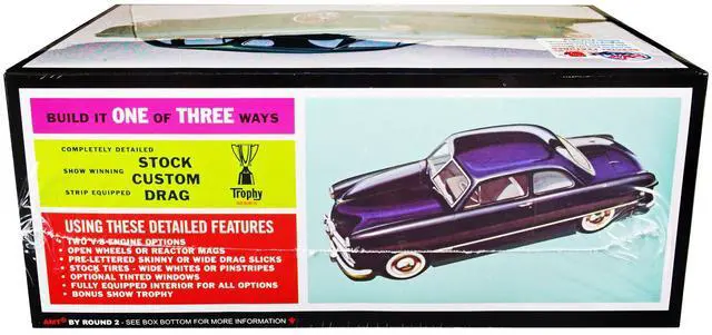 Alt view image 10 of 12 - Skill 2 Model Kit 1949 Ford Coupe "The 49'er" 3-in-1 Kit 1/25 Scale Model by AMT