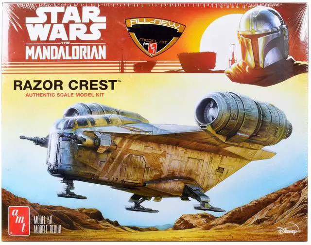 Alt view image 8 of 8 - Skill 2 Model Kit Razor Crest Spaceship "Star Wars: The Mandalorian" 1/72 Scale Model by AMT