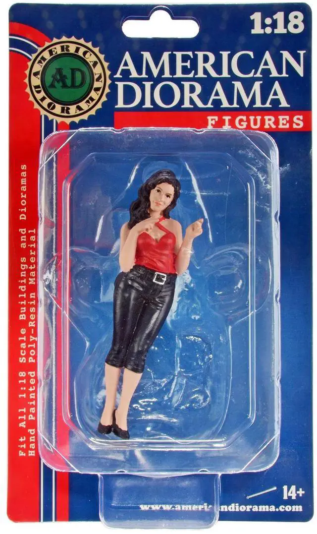 Alt view image 6 of 6 - "Pin-Up Girls" Peggy Figure for 1/18 Scale Models by American Diorama