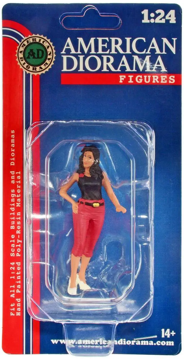 Alt view image 9 of 9 - "Pin-Up Girls" Carroll Figure For 1/24 Scale Models By American Diorama