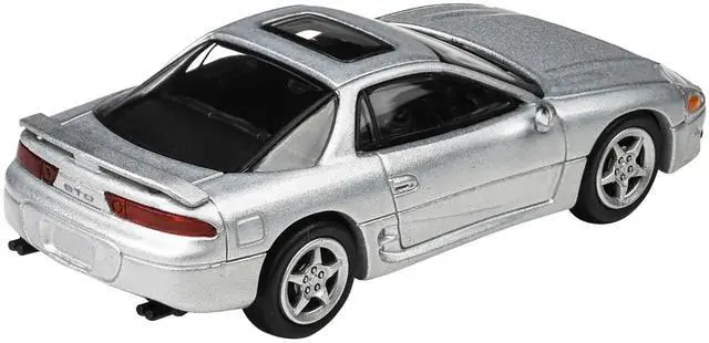 Alt view image 3 of 9 - Mitsubishi 3000GT GTO Silver Metallic with Sunroof 1/64 Diecast Model Car by Paragon Models