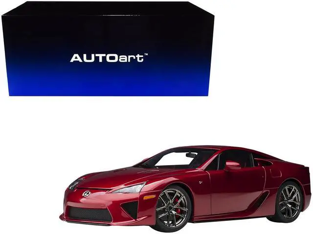 Alt view image 8 of 11 - Lexus LFA Pearl Red Metallic 1/18 Model Car by Autoart