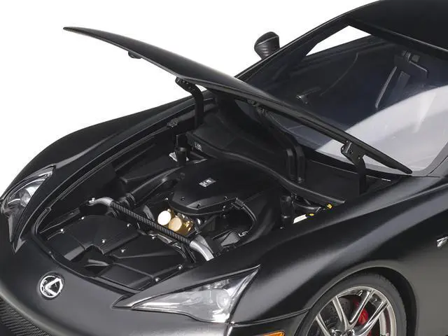 Alt view image 11 of 11 - Lexus LFA Matt Black 1/18 Model Car by Autoart