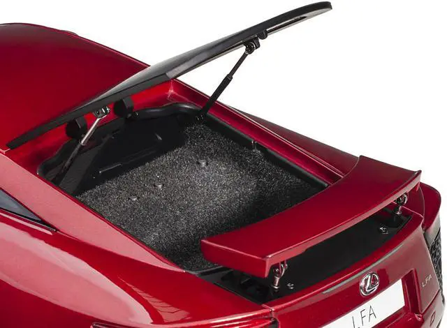 Alt view image 10 of 11 - Lexus LFA Pearl Red Metallic 1/18 Model Car by Autoart