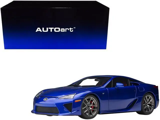 Alt view image 7 of 10 - Lexus LFA Pearl Blue Metallic 1/18 Model Car by Autoart