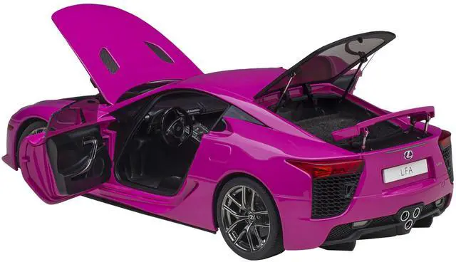 Alt view image 9 of 11 - Lexus LFA Passionate Pink 1/18 Model Car by Autoart