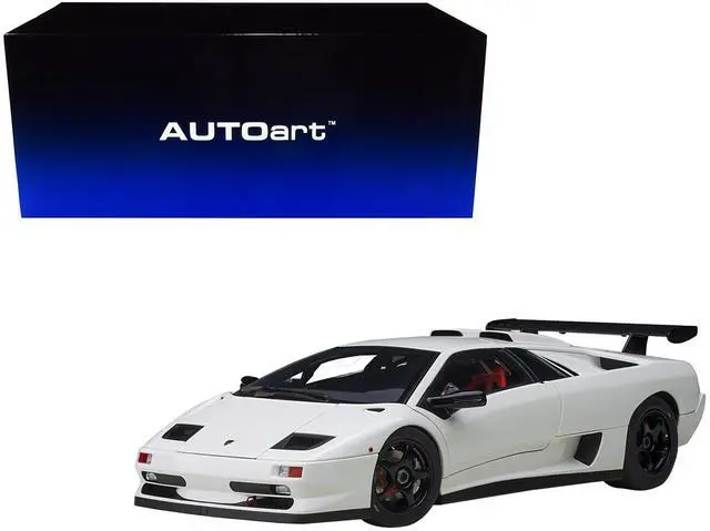 Alt view image 8 of 9 - Lamborghini Diablo SV-R Impact White 1/18 Model Car by Autoart