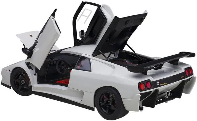 Alt view image 9 of 9 - Lamborghini Diablo SV-R Impact White 1/18 Model Car by Autoart