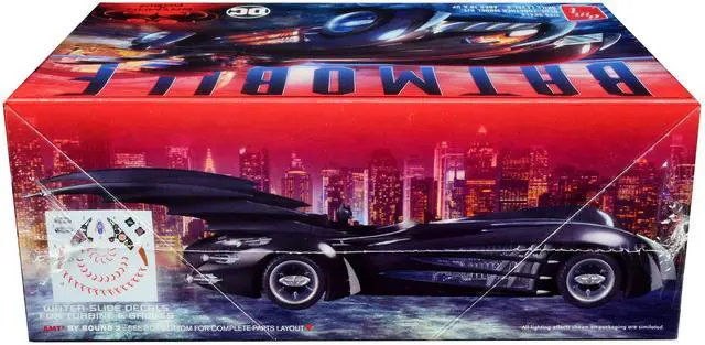 Alt view image 5 of 8 - Skill 2 Model Kit Batmobile "Batman & Robin" (1997) Movie 1/25 Scale Model by AMT