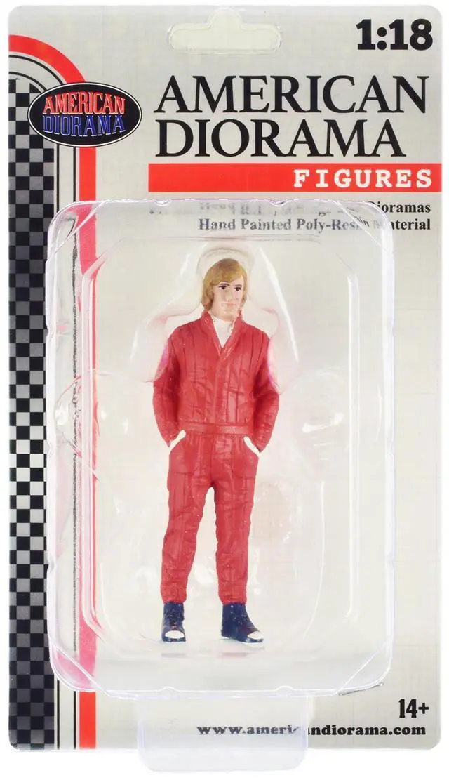 Alt view image 8 of 8 - "Racing Legends" 70's Figure A for 1/18 Scale Models by American Diorama