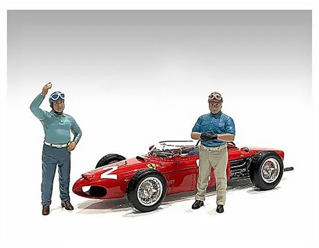 Alt view image 7 of 9 - "Racing Legends" 50's Figures A and B Set of 2 for 1/18 Scale Models by American Diorama