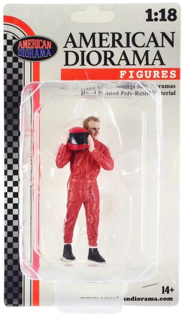 Alt view image 8 of 8 - "Racing Legends" 70's Figure B for 1/18 Scale Models by American Diorama