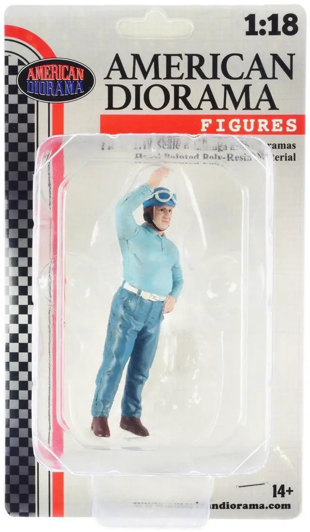 Alt view image 8 of 9 - "Racing Legends" 50's Figures A and B Set of 2 for 1/18 Scale Models by American Diorama