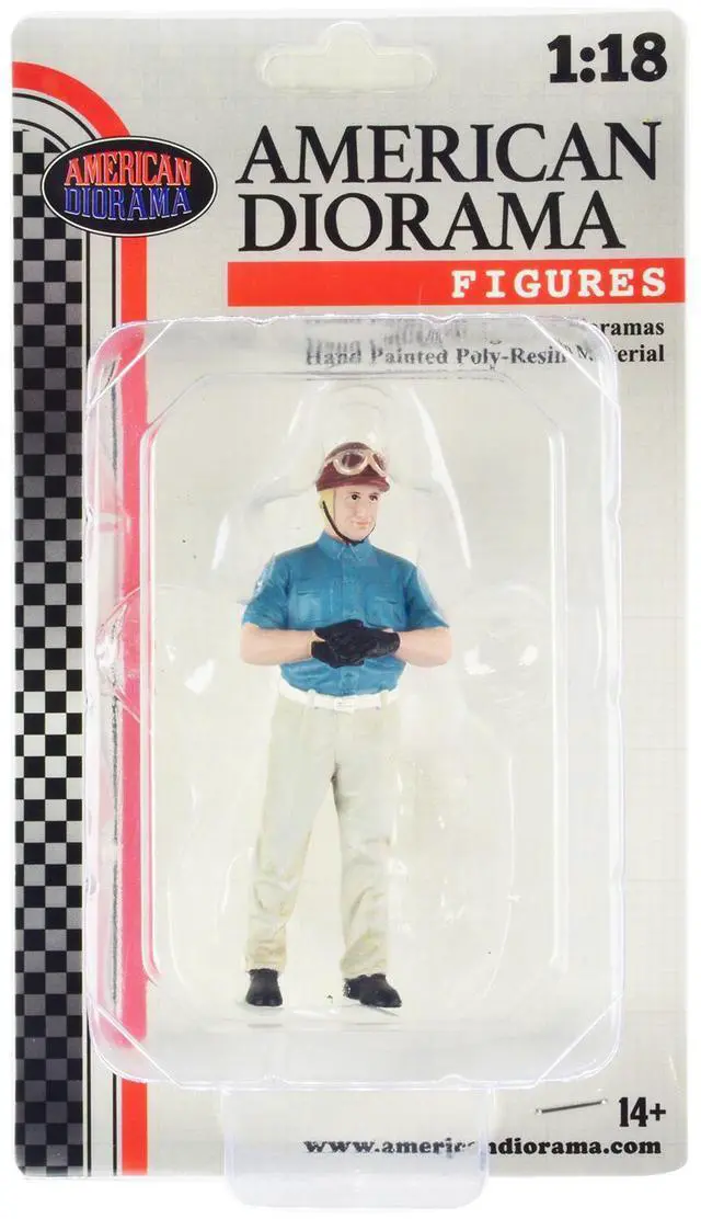Alt view image 9 of 9 - "Racing Legends" 50's Figures A and B Set of 2 for 1/18 Scale Models by American Diorama