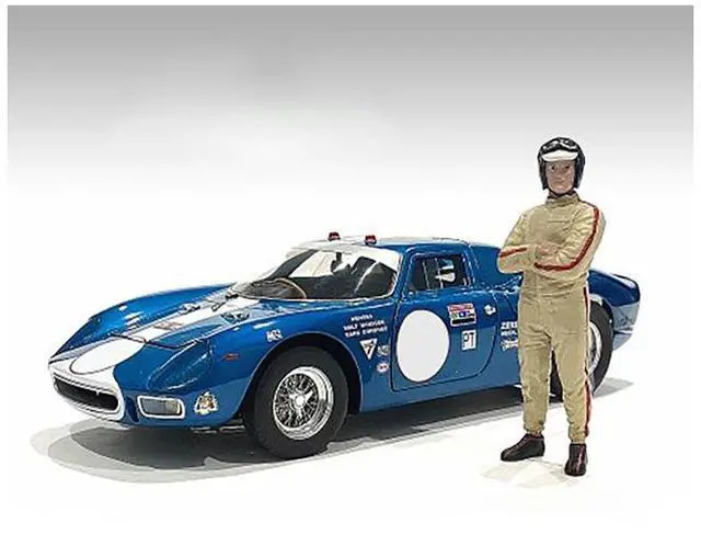 Alt view image 7 of 8 - "Racing Legends" 60's Set of 2 Diecast Figures for 1/43 Scale Models by American Diorama