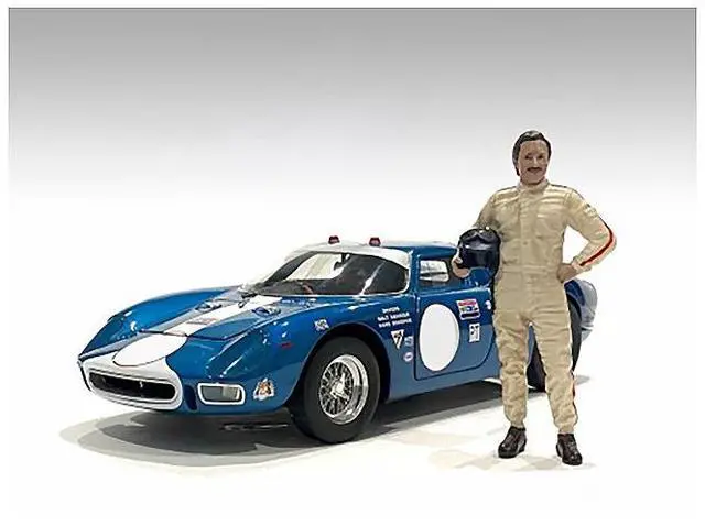 Alt view image 6 of 8 - "Racing Legends" 60's Set of 2 Diecast Figures for 1/43 Scale Models by American Diorama