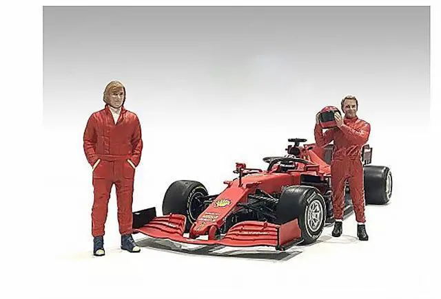 Alt view image 5 of 8 - "Racing Legends" 70's Set of 2 Diecast Figures for 1/43 Scale Models by American Diorama