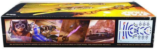 Alt view image 5 of 8 - Skill 2 Model Kit Anakin Skywalker's Podracer "Star Wars Episode I: The Phantom Menace" 1/32 Scale Model by AMT