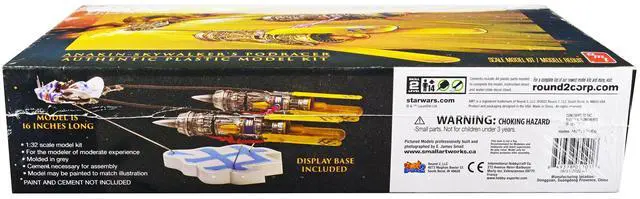 Alt view image 6 of 8 - Skill 2 Model Kit Anakin Skywalker's Podracer "Star Wars Episode I: The Phantom Menace" 1/32 Scale Model by AMT