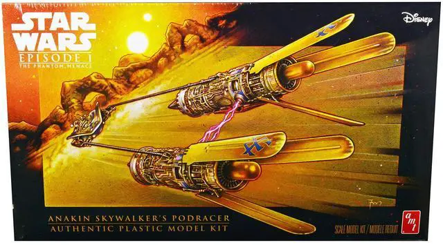 Alt view image 7 of 8 - Skill 2 Model Kit Anakin Skywalker's Podracer "Star Wars Episode I: The Phantom Menace" 1/32 Scale Model by AMT
