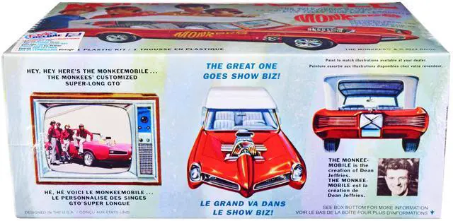 Alt view image 6 of 8 - Skill 2 Model Kit Monkeemobile "The Monkees" (1966-1968) TV Series 1/25 Scale Model Car by MPC