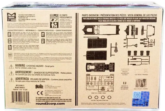 Alt view image 8 of 8 - Skill 2 Model Kit Monkeemobile "The Monkees" (1966-1968) TV Series 1/25 Scale Model Car by MPC