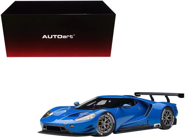 Alt view image 6 of 6 - Ford GT Le Mans Plain Color Version Blue 1/18 Model Car by Autoart