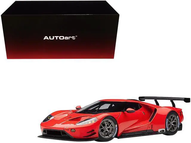 Alt view image 6 of 6 - Ford GT Le Mans Plain Color Version Red 1/18 Model Car by Autoart