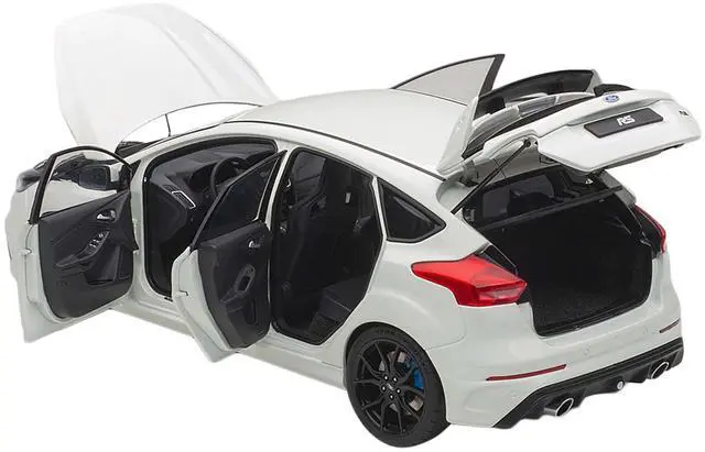 Alt view image 5 of 6 - 2016 Ford Focus RS Frozen White 1/18 Model Car by Autoart
