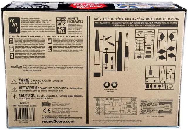 Alt view image 8 of 8 - Skill 2 Model Kit Tommy Ivo Streamliner Dragster 1/25 Scale Model by AMT