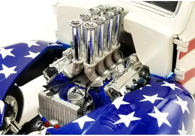 Alt view image 10 of 11 - 1940 Gasser "Patriot" American Flag Livery Limited Edition to 300 pieces Worldwide 1/18 Diecast Model Car by ACME