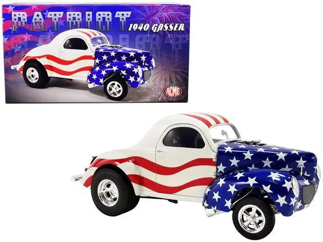 Alt view image 11 of 11 - 1940 Gasser "Patriot" American Flag Livery Limited Edition to 300 pieces Worldwide 1/18 Diecast Model Car by ACME