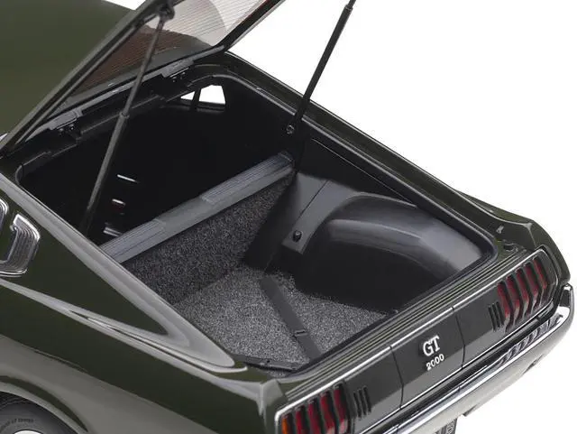 Alt view image 8 of 9 - 1973 Toyota Celica Liftback 2000GT (RA25) RHD (Right Hand Drive) Moss Green 1/18 Model Car by Autoart