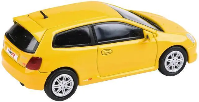 Main image of 2001 Honda Civic Type R EP3 Sunlight Yellow 1/64 Diecast Model Car by Paragon Models