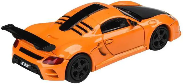 Main image of 2012 RUF CTR3 Clubsport Orange with Black Hood 1/64 Diecast Model Car by Paragon Models