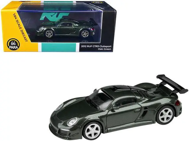 Alt view image 2 of 6 - 2012 RUF CTR3 Clubsport Oak Green Metallic 1/64 Diecast Model Car by Paragon Models
