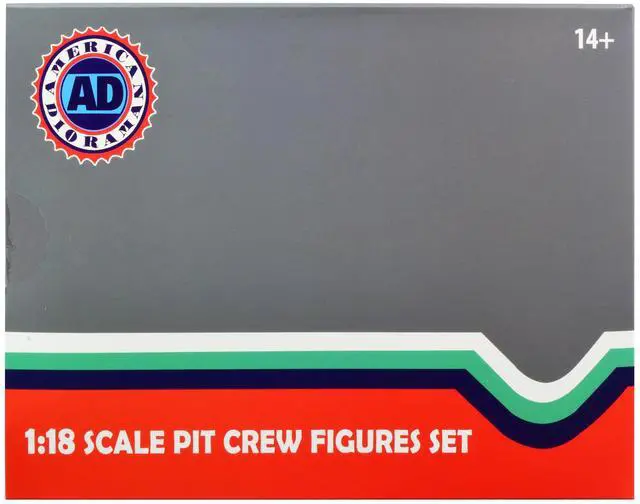 Alt view image 8 of 8 - Formula One F1 Pit Crew 7 Figure Set Team Black Release III for 1/18 Scale Models by American Diorama