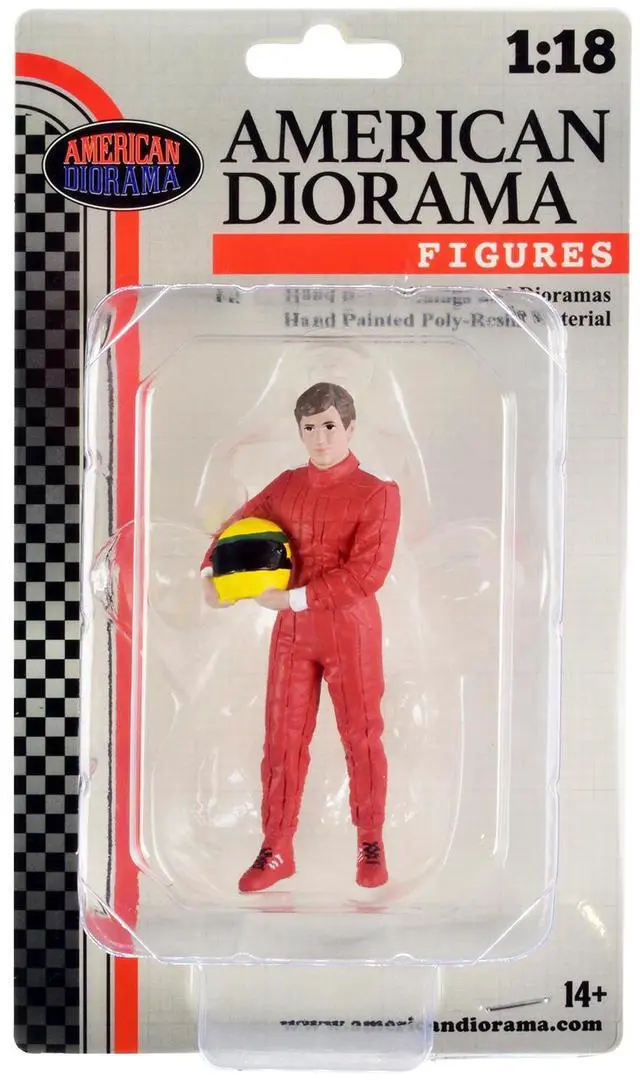 Alt view image 8 of 8 - "Racing Legends" 80's Figure A for 1/18 Scale Models by American Diorama