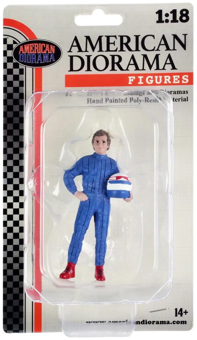 Alt view image 8 of 8 - "Racing Legends" 80's Figure B for 1/18 Scale Models by American Diorama