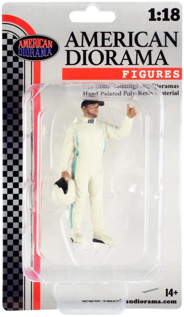 Alt view image 8 of 8 - "Racing Legends" 2000's Figure A for 1/18 Scale Models by American Diorama