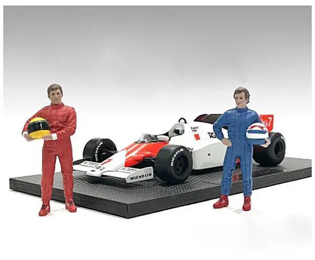 Alt view image 6 of 9 - "Racing Legends" 80's Figures A and B Set of 2 for 1/18 Scale Models by American Diorama