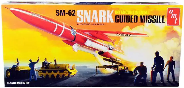 Alt view image 8 of 8 - Skill 2 Model Kit Northrop SM-62 Snark Intercontinental Guided Missile 1/48 Scale Model by AMT
